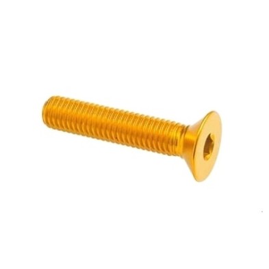 Tornillo cabeza plana Erg. Cl 005 M4 L. 15 - 005M4015ORO / ORO