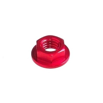 Tuerca con base M4 Ergal - 0015M04ROS / ROJO