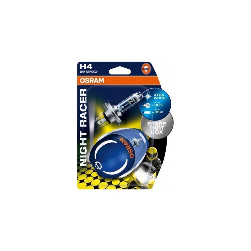 OSRAM NIGHT RACER PLUS H4 BULB, 2 PCS.