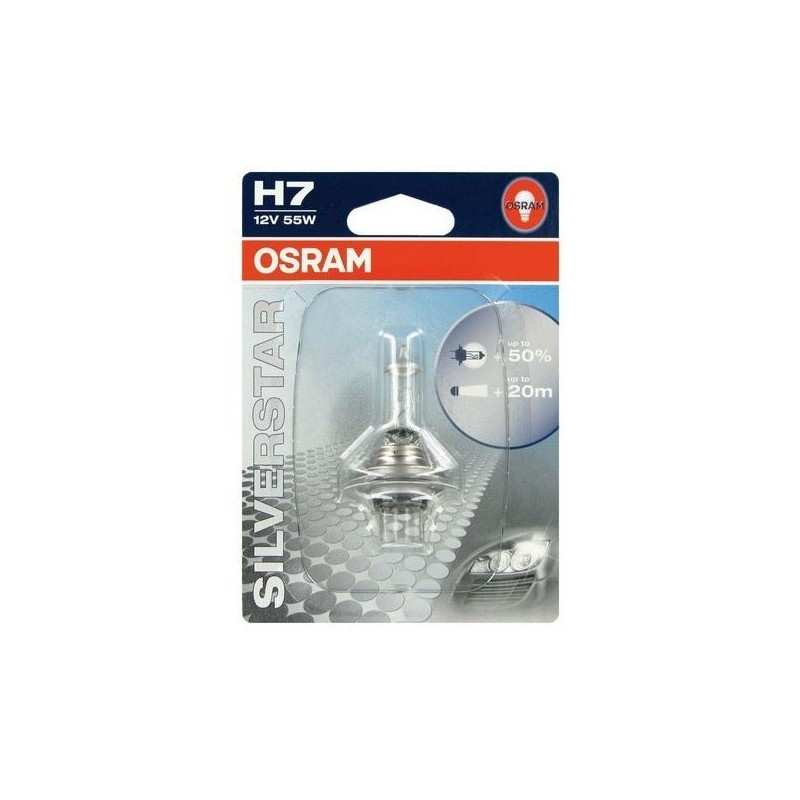 OSRAM SILVERSTAR H7 BULB, 1 PC.