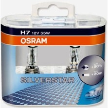 OSRAM SILVERSTAR H7 BULB, 2 PCS.