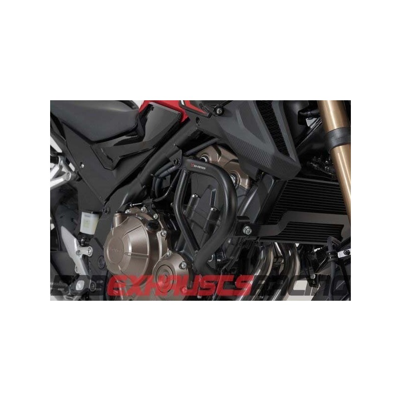 Side engine protections. Black. Honda CB500F (12-