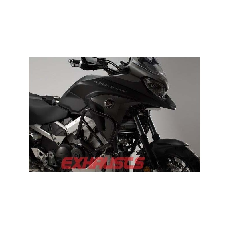 Side engine protections. Black. Honda VFR 800 X Crossrunner (15-