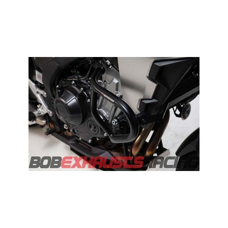 Side engine protections. Black. Honda CB500X (16-