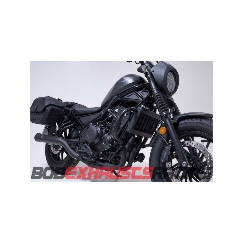 Lateral motor protections. Black. Honda CMX 500 Rebel (16-