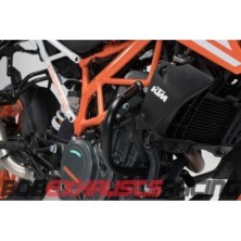Side engine protections. Black. KTM 390 Duke (13-20