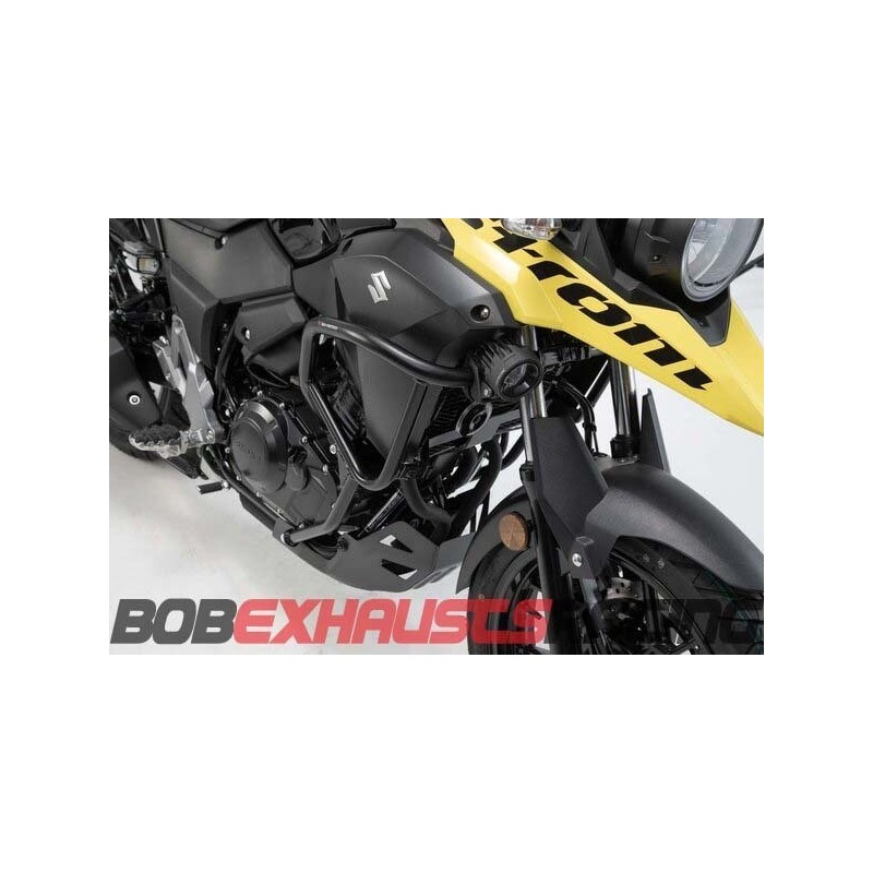 Side engine protections. Black. Suzuki V-Strom (18- 250