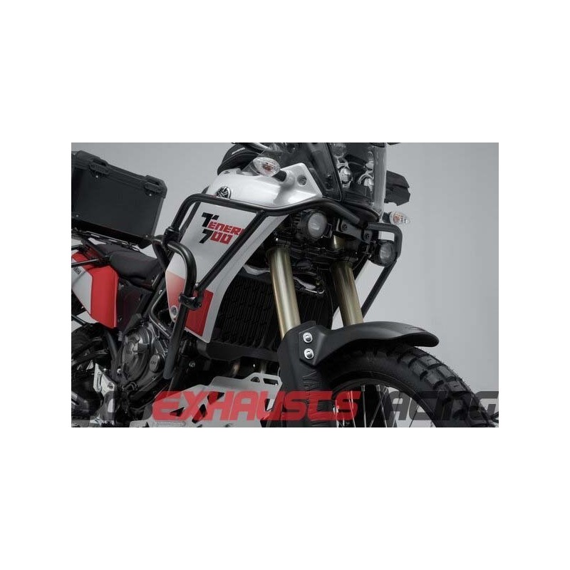 Upper engine protections. Black. Yamaha Ténéré 700 (19-