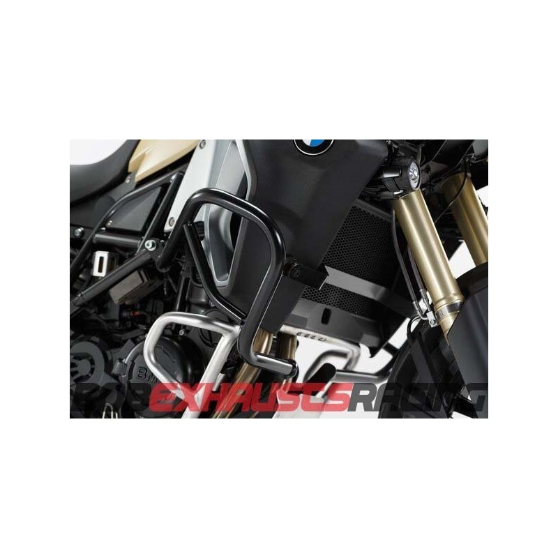 Side engine protections. Black. BMW F 800 GS Adventure (13-18