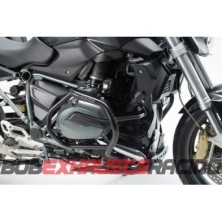Side engine protections. Black. BMW R1200R / R1200RS (14-18