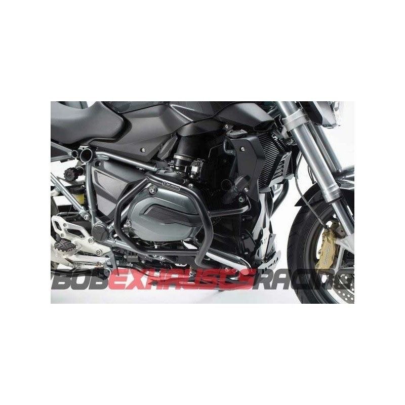 Side engine protections. Black. BMW R1200R / R1200RS (14-18