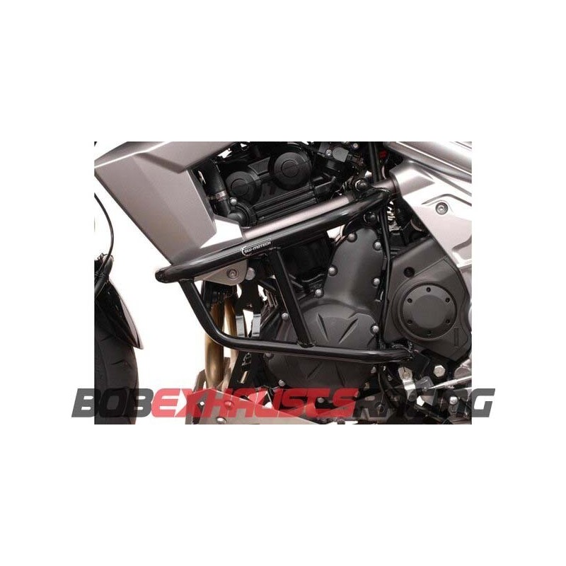 Side engine protections. Black. Kawasaki Versys 650 (07-14