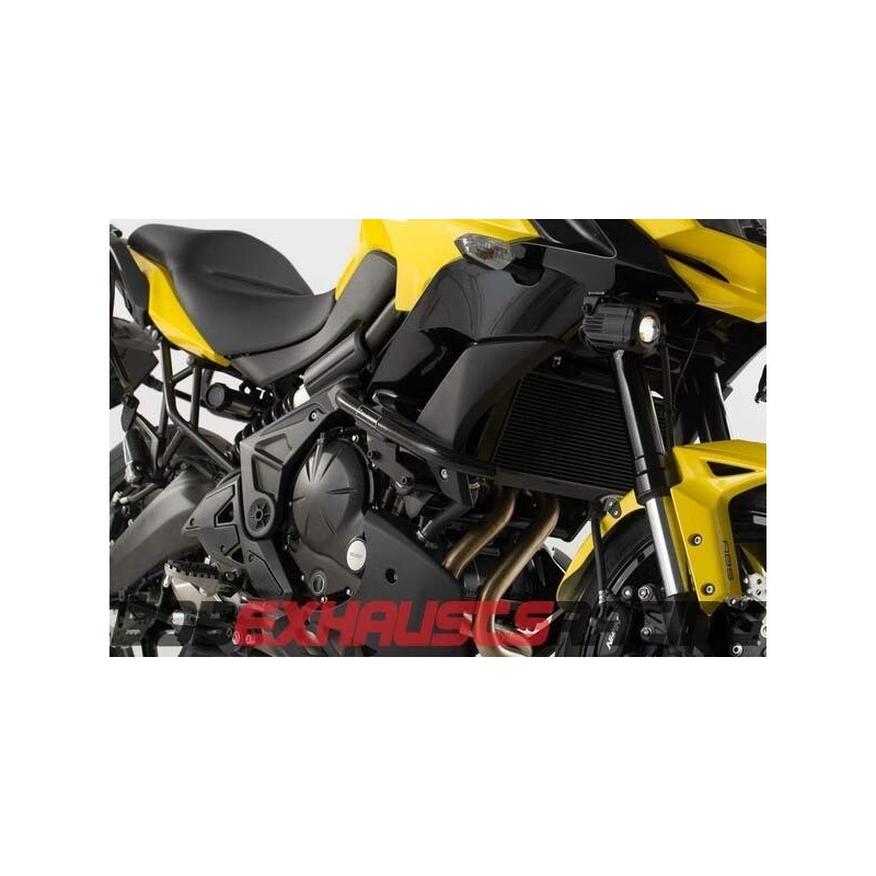 Side engine protections. Black. Kawasaki Versys 650 (14-