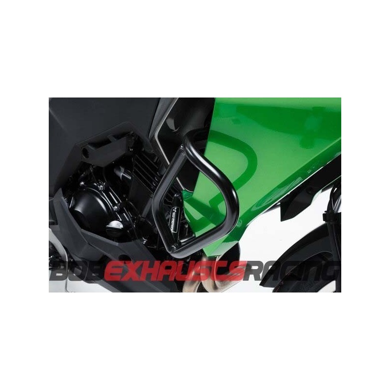 Side engine protections. Black. Kawasaki Versys-X300 ABS (16-