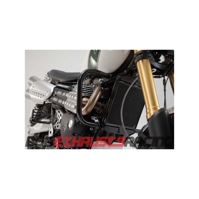 Protecciones laterales de motor. Negro. Triumph Scrambler 1200 XC / XE (18-20