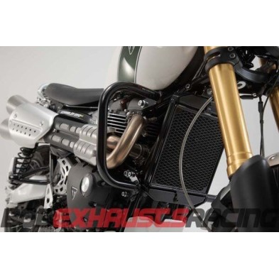 Protecciones laterales de motor. Negro. Triumph Scrambler 1200 XC / XE (18-20