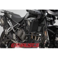 Engine side guards. Black. Triumph Tiger 900/GT/Rally/Pro (19-