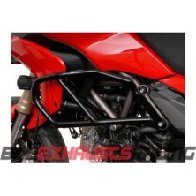 Side engine protections. Black. Ducati Multistrada 1200 / S (10-14
