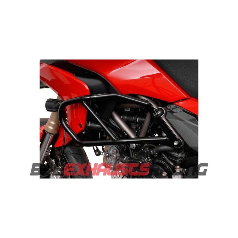 Side engine protections. Black. Ducati Multistrada 1200 / S (10-14