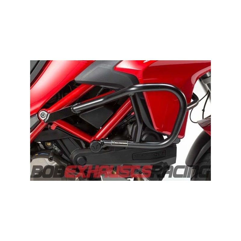 Side engine protections. Black. Ducati Multistrada 1200 / 1260 / 950