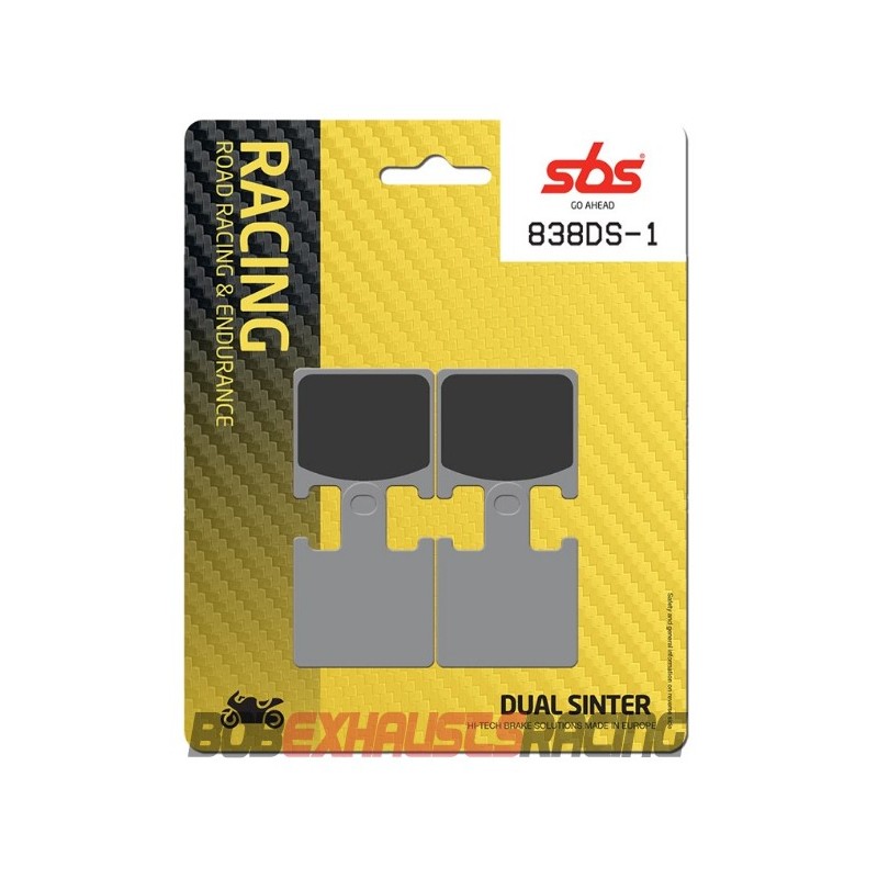 SBS BRAKE PADS DUAL SINTER 838-DS