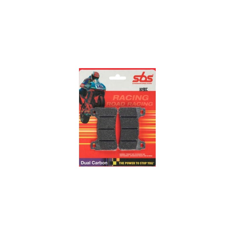 SBS APRILIA DUAL CARBON PADS