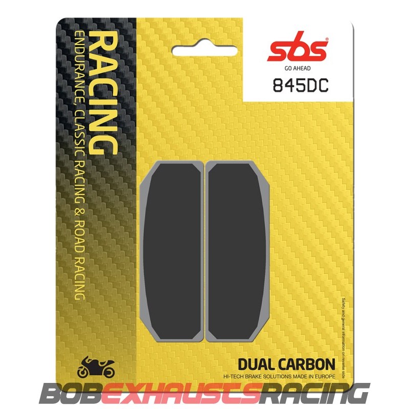 SBS DUAL CARBON BRAKE PADS BREMBO CALIPER