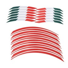 White tire tape kit /Italy flag - STK118