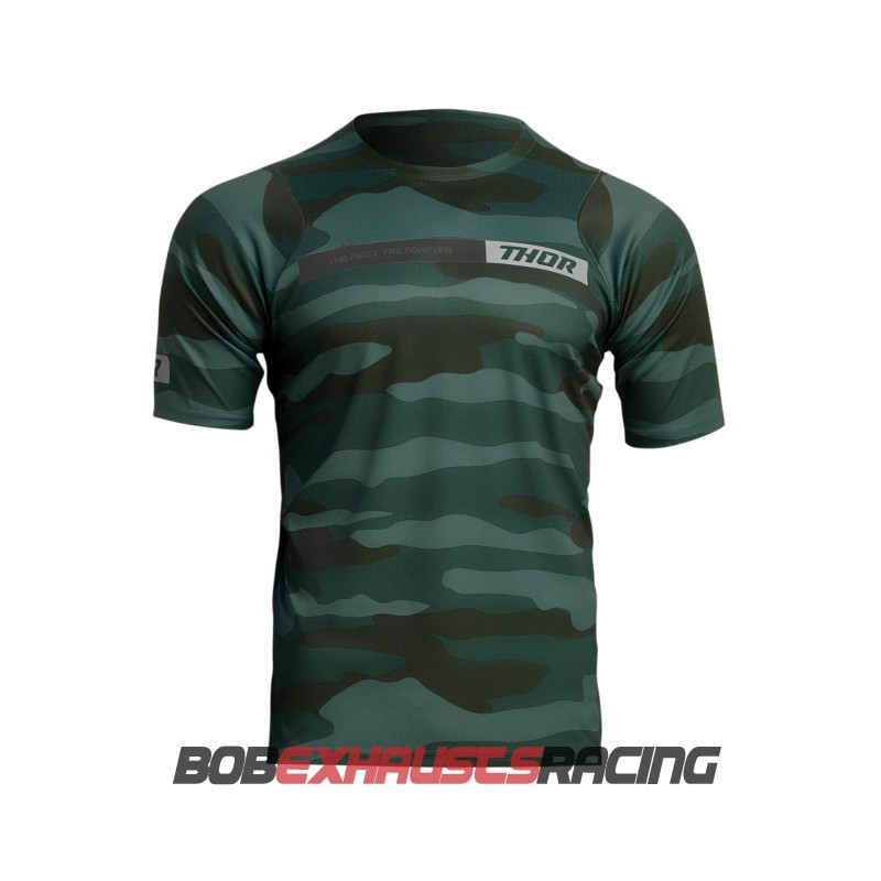 ASSIST CAMO SHORT SLEEVE GREEN JERSEY