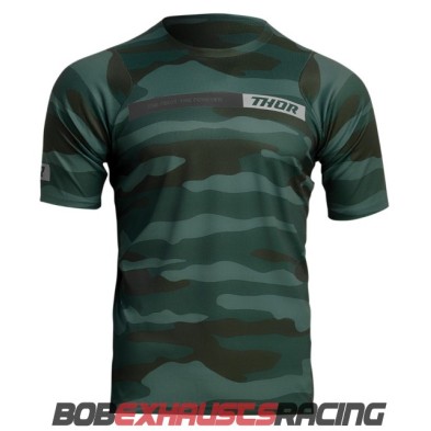 ASSIST CAMO SHORT SLEEVE GREEN JERSEY