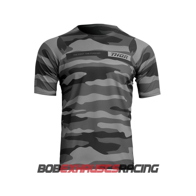 ASSIST CAMO SHORT SLEEVE DARK GREY JERSEY