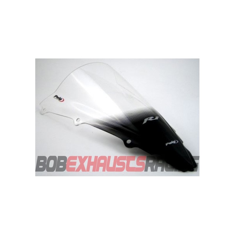 PUIG DOUBLE BUBBLE TRANSPARENT WINDSHIELD YAMAHA R1 02-03