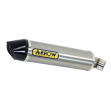 Indy Race aluminium Dark" silencer with carby end cap"