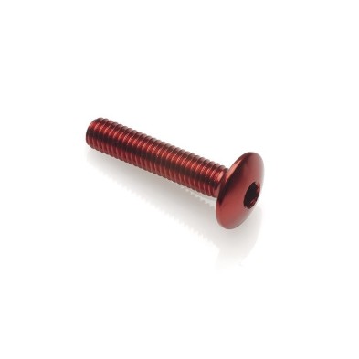 Dome-head Screw Erg. Cl 002 M4 L. 10 head Ø10  Ergal (7075 T6) - 002M4010ROS / RED