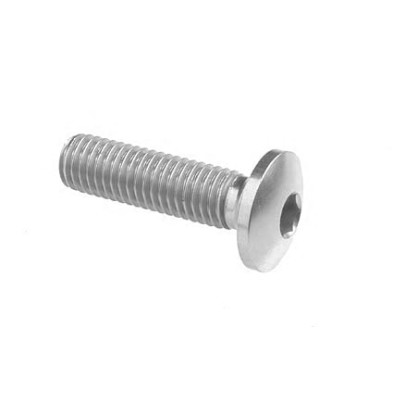 Dome-head Screw Erg. Cl 002 M4 L. 10 head Ø10  Ergal (7075 T6) - 002M4010SIL / SILVER