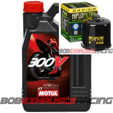 MOTUL 300V 5W40 4L+ HIFLOFILTRO+ WASHER