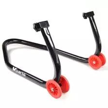 copy of Bihr universal front stand. Black color and fluor wheels