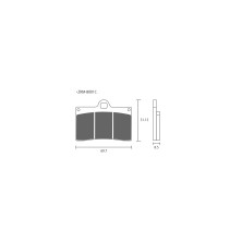 ZCOO BRAKE PADS B001 EXC ENDURANCE