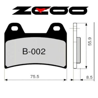 ZCOO BRAKE PADS B002 EX RACE