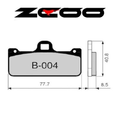 ZCOO BRAKE PADS B004 EXC ENDURANCE