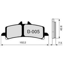 ZCOO BRAKE PAD B005 EXC ENDURANCE