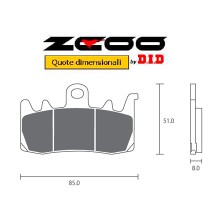 ZCOO BRAKE PADS B007 EX RACE