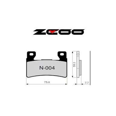 ZCOO PASTILLA DE FRENO N004 EX RACE
