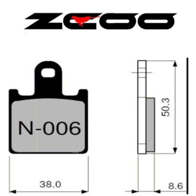 ZCOO BRAKE PADS N006 EXC ENDURANCE