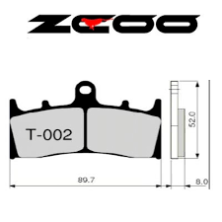 ZCOO BRAKE PADS T002 EX RACE