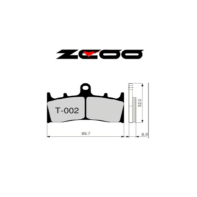 ZCOO BRAKE PADS T002 EX RACE