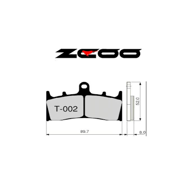 ZCOO PASTILLA DE FRENO T002 EX RACE