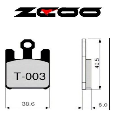 ZCOO BRAKE PADS T003 EX RACE