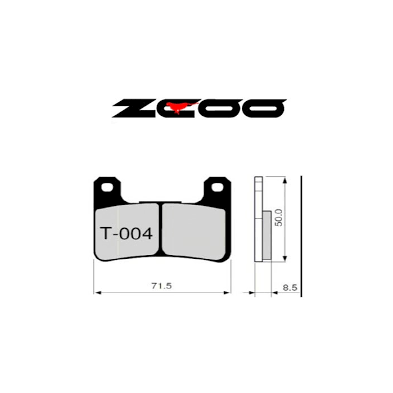 ZCOO BRAKE PADS T004 EX RACE