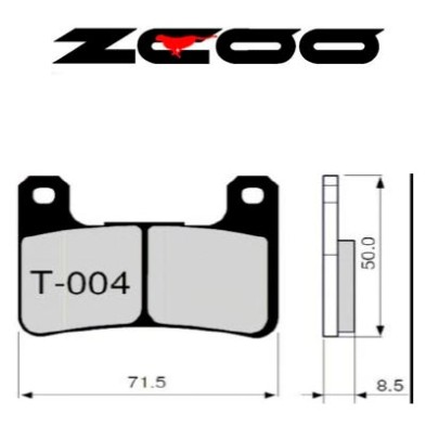 ZCOO BRAKE PADS T004 EXC ENDURANCE